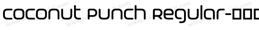 Coconut Punch Regular字体转换